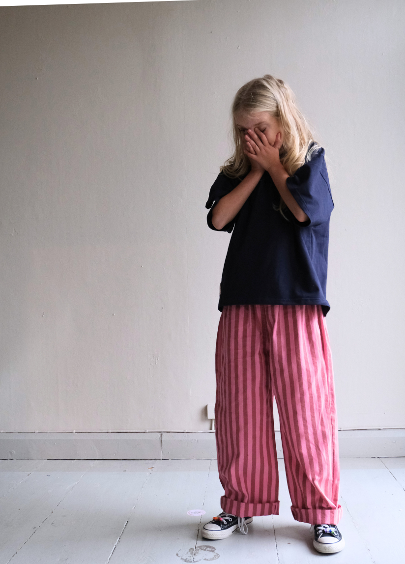 COTTON PANTS BERRY